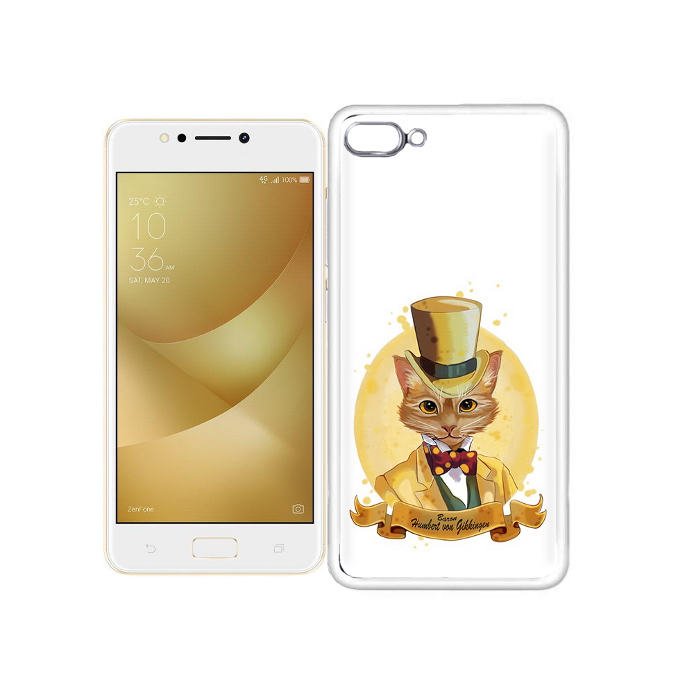 

Чехол MyPads Tocco для Asus ZenFone 4 Max кот юрист, Прозрачный, Tocco