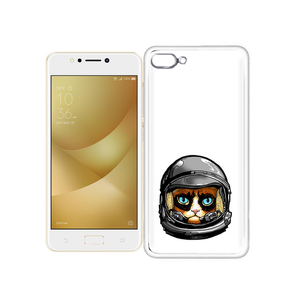 Чехол MyPads Tocco для Asus ZenFone 4 Max кот космонавт