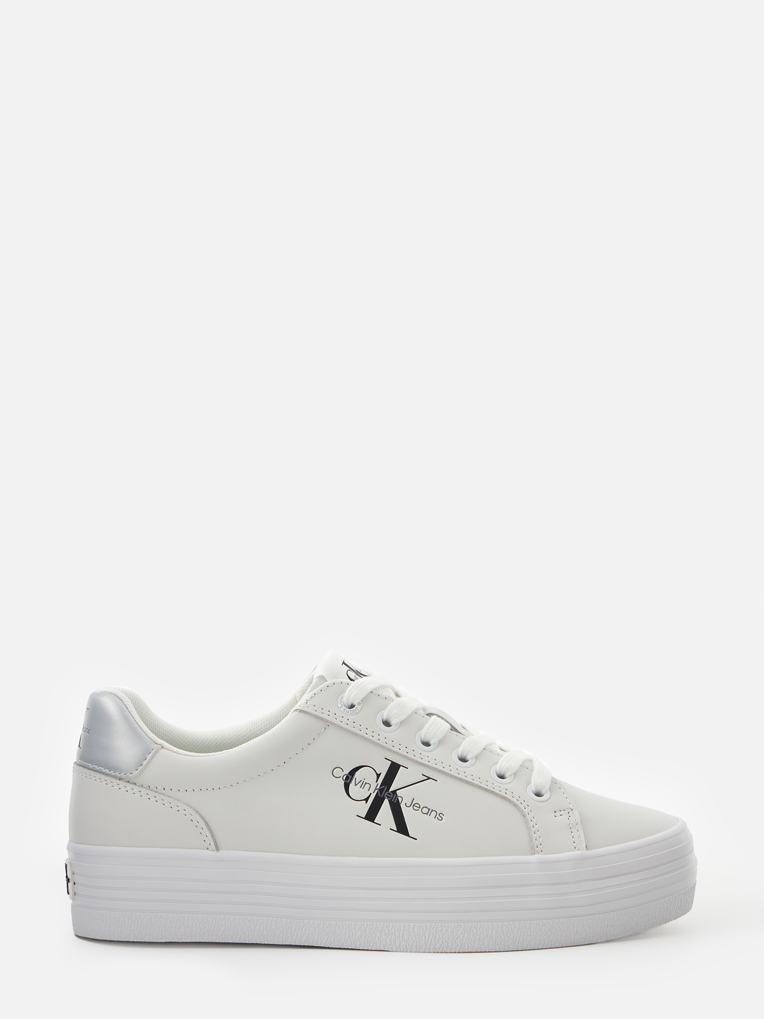 

Кеды женские Calvin Klein Jeans YW0YW01474 белые 37 EU, Белый, YW0YW01474