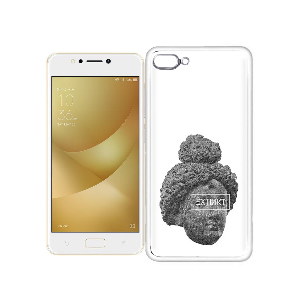 Чехол MyPads Tocco для Asus ZenFone 4 Max каменное лицо девушки