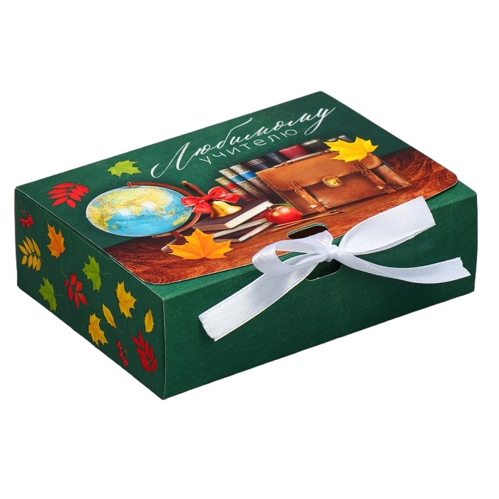 

Складная коробка подарочная «Любимому учителю», 16.5 х 12.5 х 5 см, Зеленый