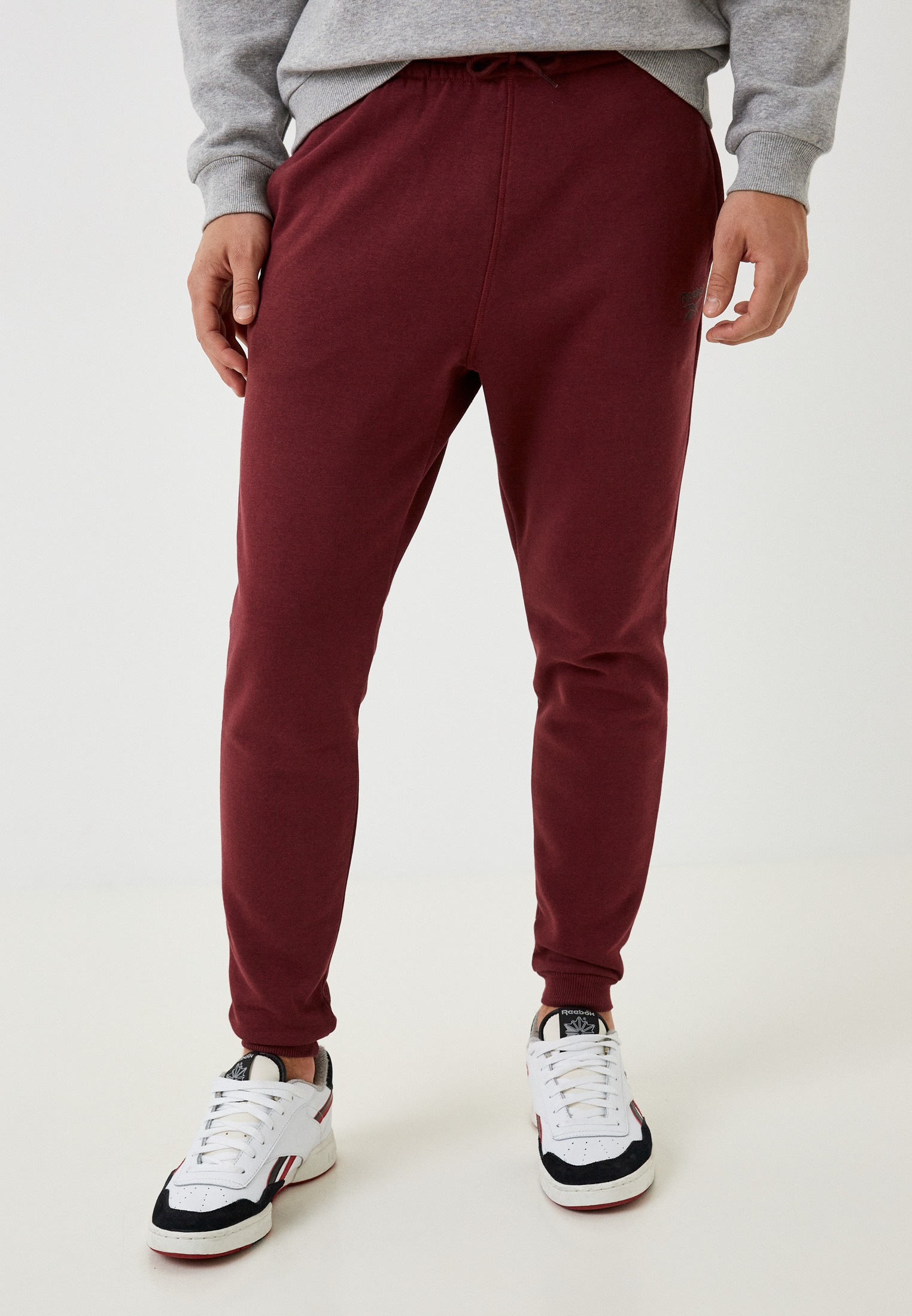 

Спортивные брюки мужские Reebok 100036175 бордовые M, Бордовый, 100036175