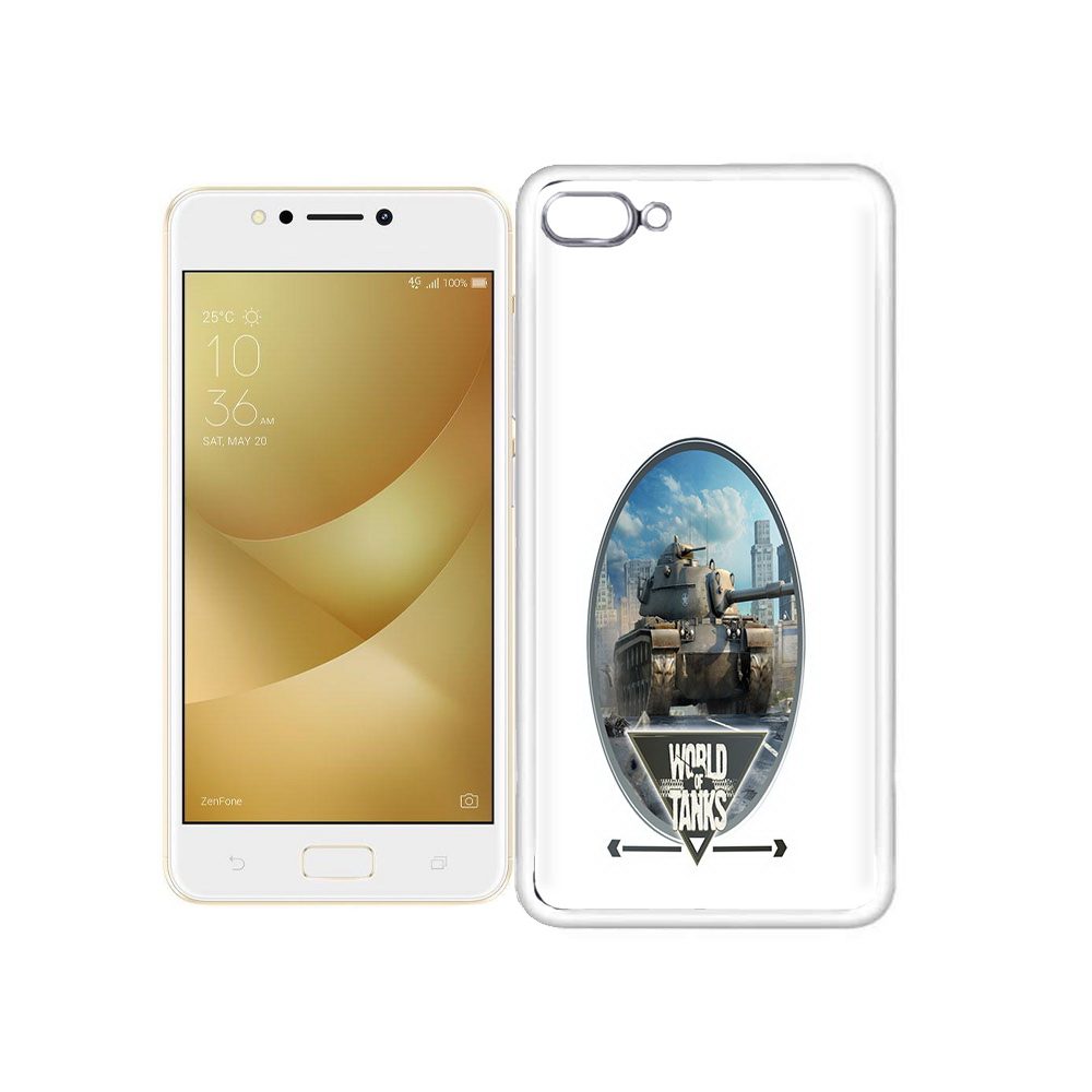 Чехол MyPads Tocco для Asus ZenFone 4 Max игра с танками