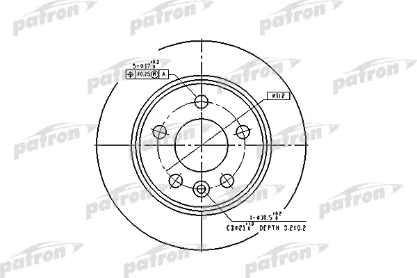 

Диск тормозной задн FORD: GALAXY 95-, SEAT: ALHAMBRA 96-, VW: SHARAN 95- PATRON PBD2777