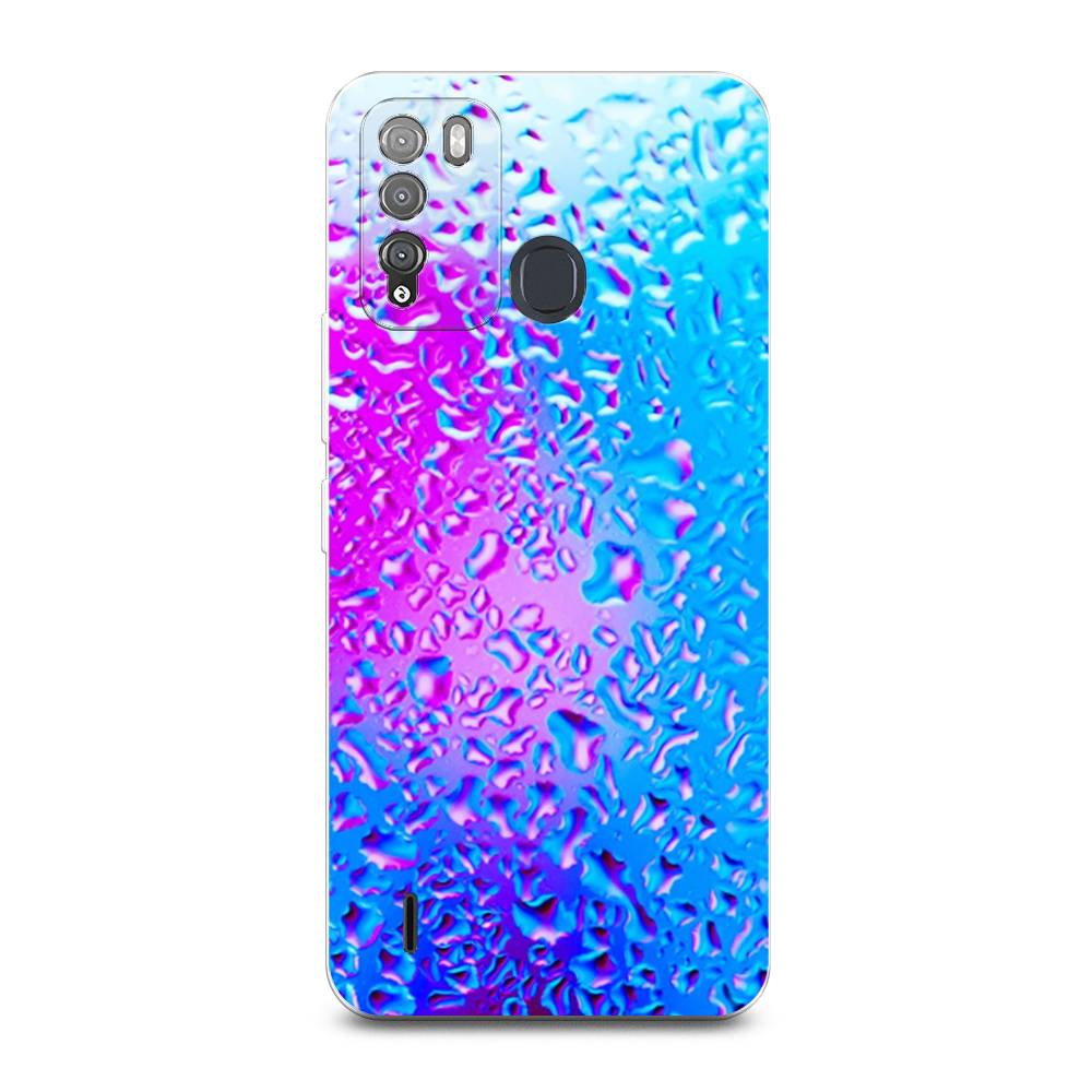 

Чехол для Itel Vision 1 Pro "Капли на стекле", Голубой;розовый, 3200350-3