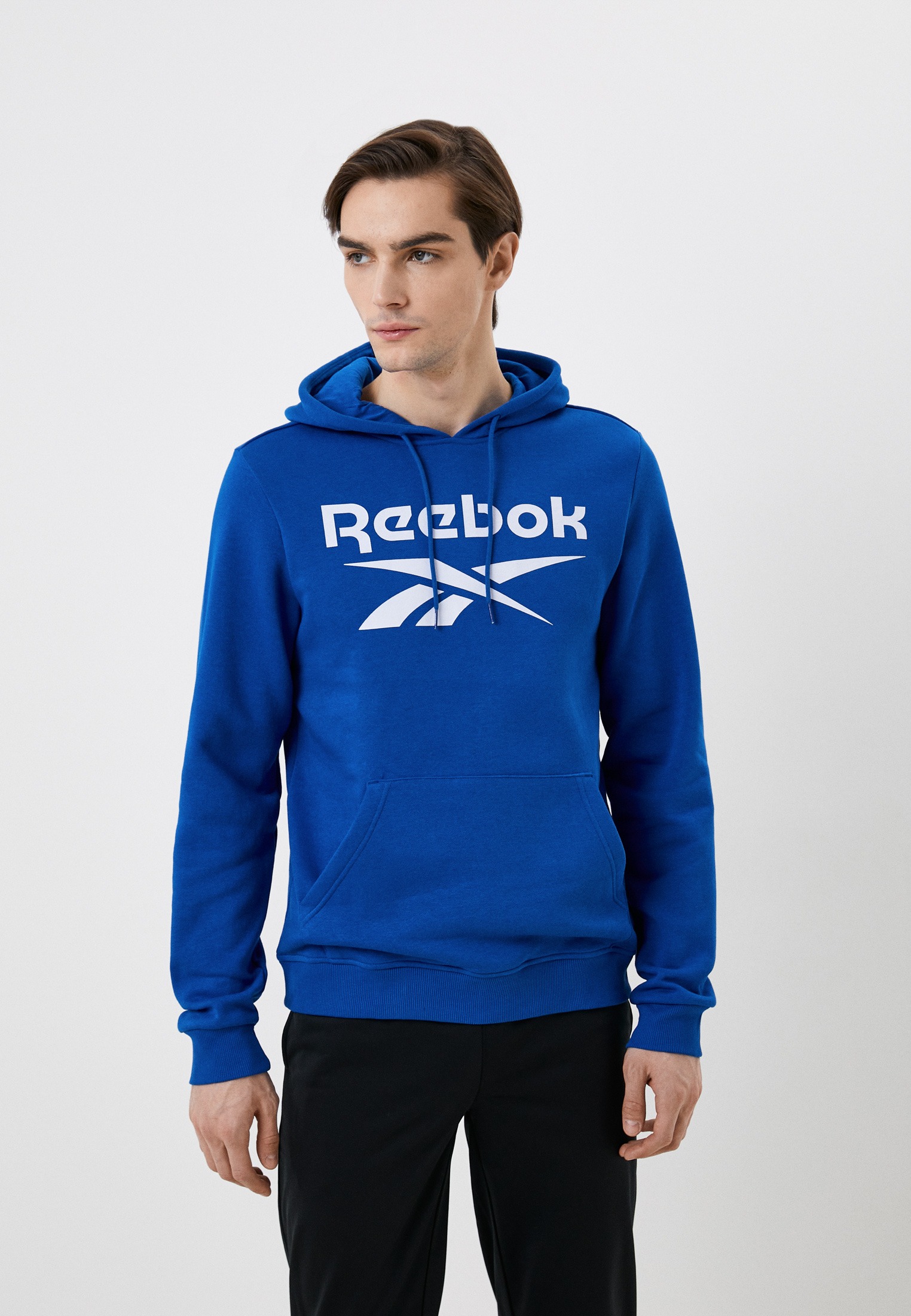 

Худи мужское Reebok 100050289 синее S, Синий, 100050289