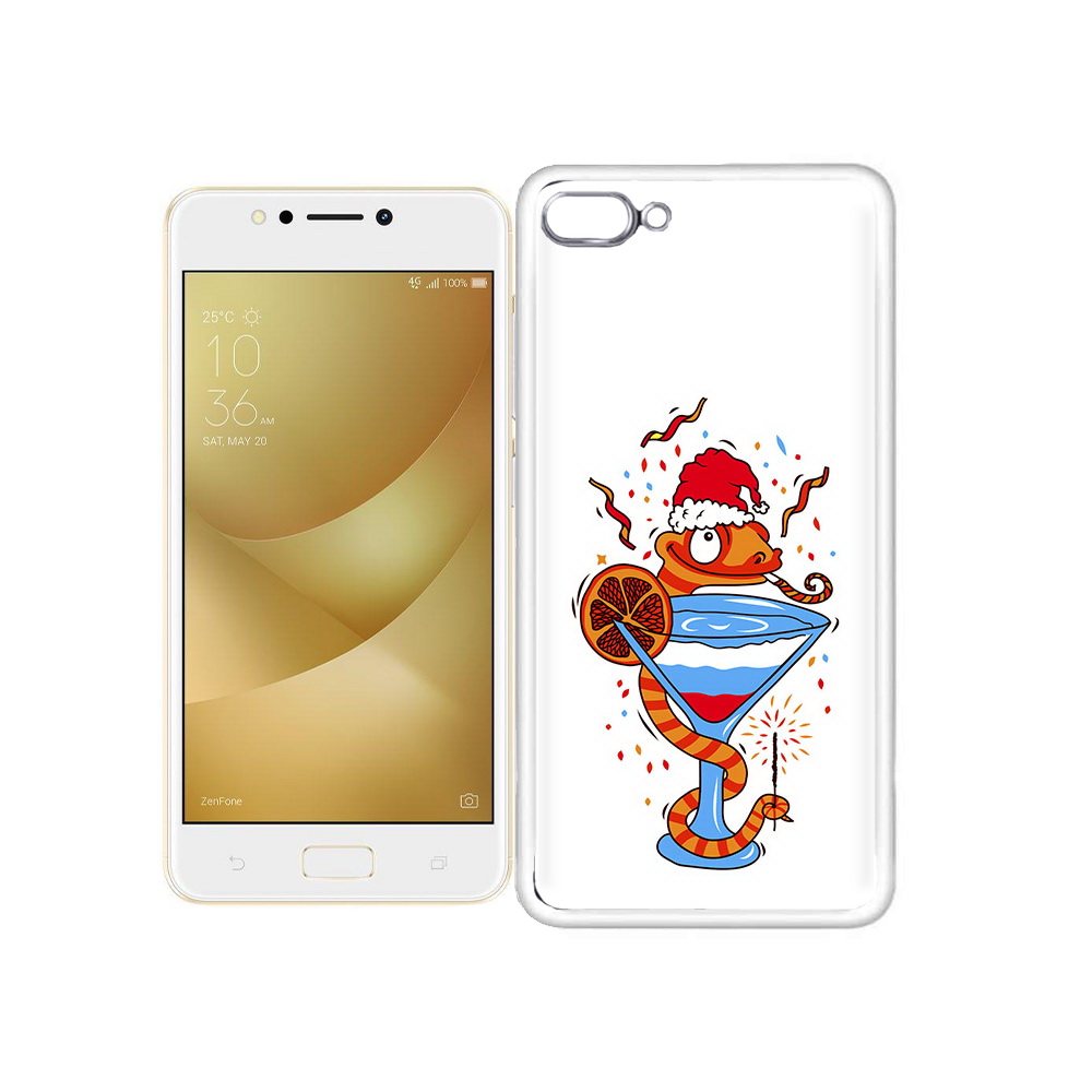 

Чехол MyPads Tocco для Asus ZenFone 4 Max змейка, Прозрачный, Tocco