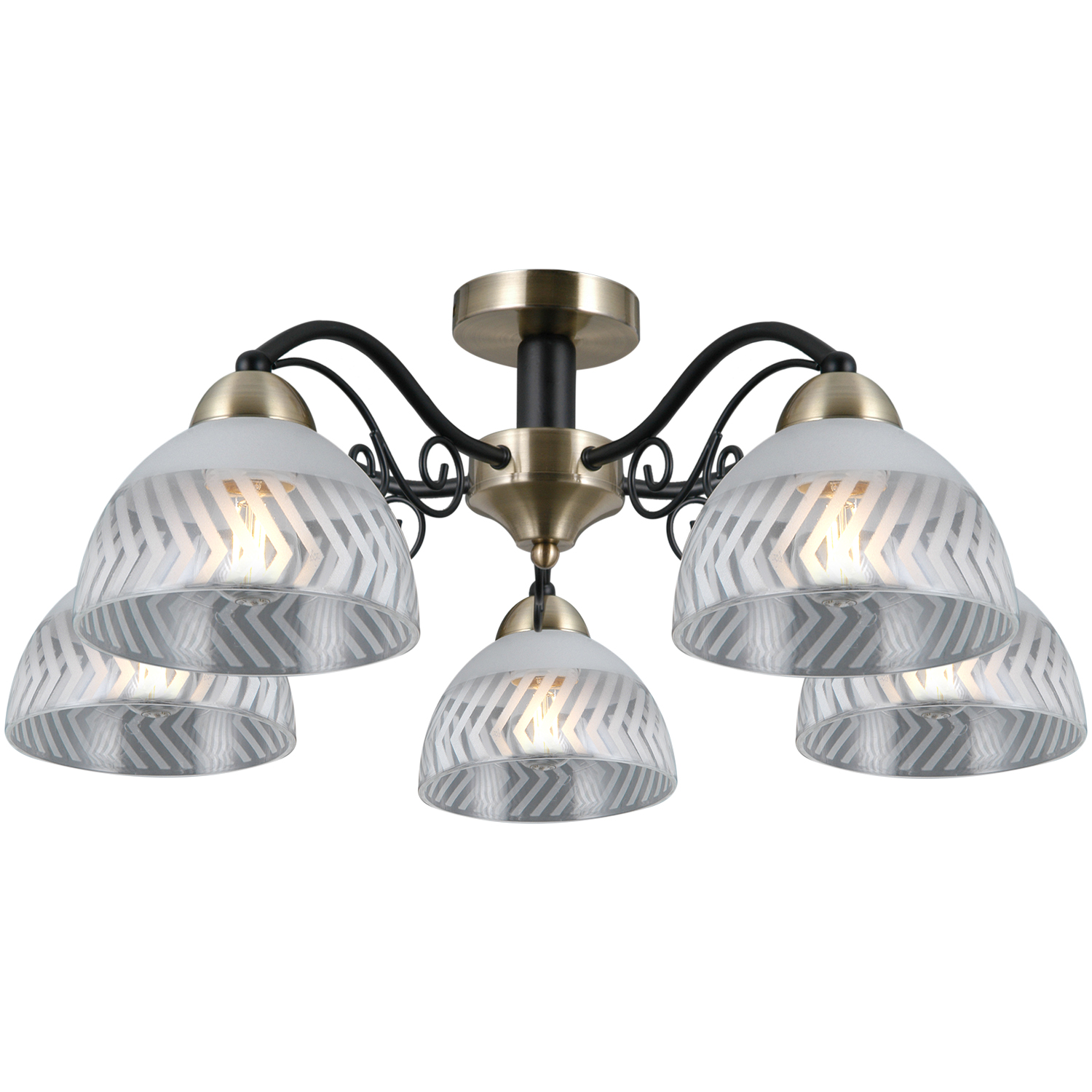 

Люстра потолочная illumico IL0435-5CSQ-24 BK AB SPICA