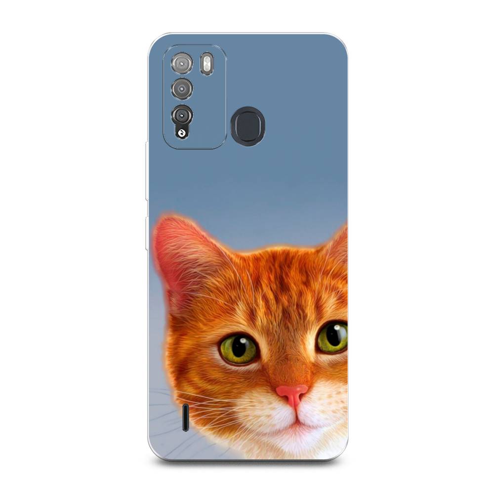 

Чехол на Itel Vision 1 Pro "Любопытный котик", Коричневый, 3200350-1