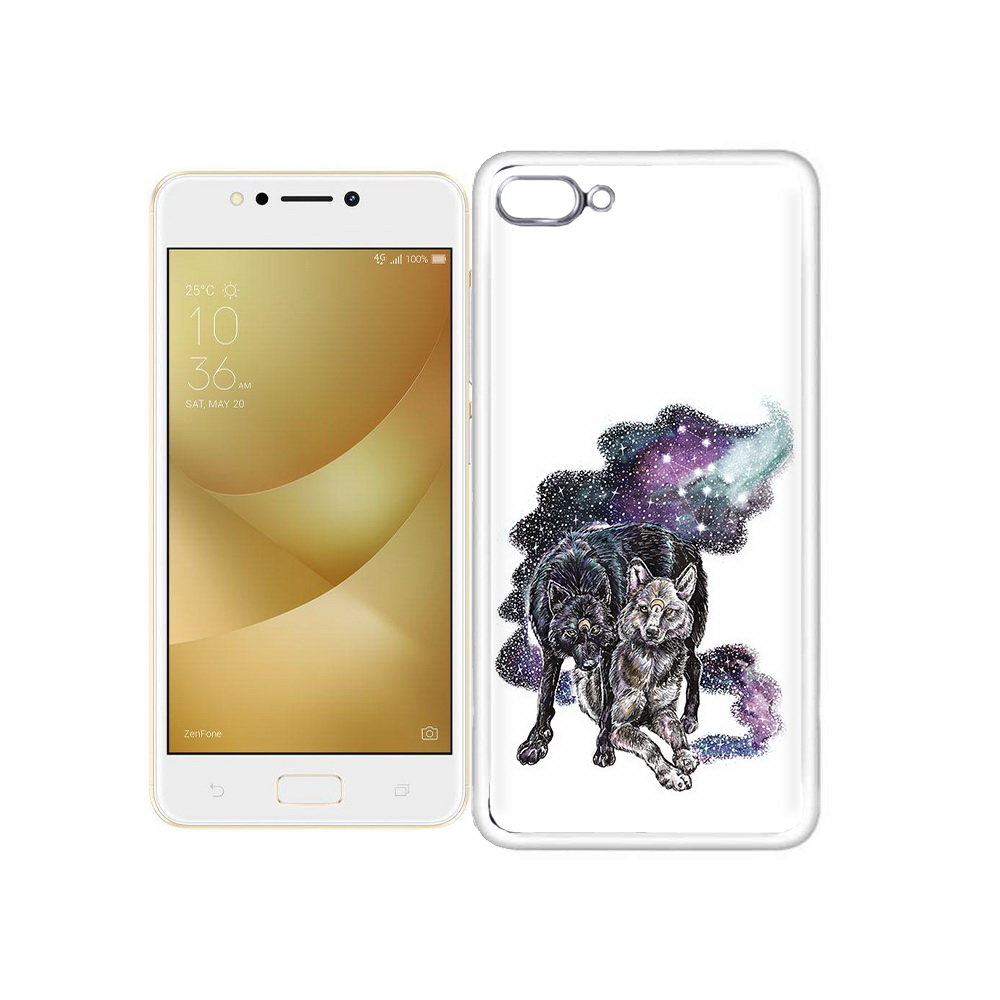 

Чехол MyPads Tocco для Asus ZenFone 4 Max звездные волки, Прозрачный, Tocco