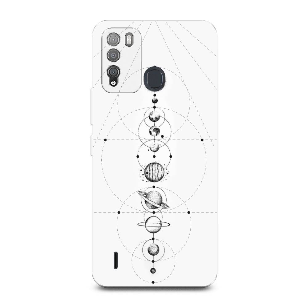 

Чехол для Itel Vision 1 Pro "Парад планет", Серый, 3200350-2