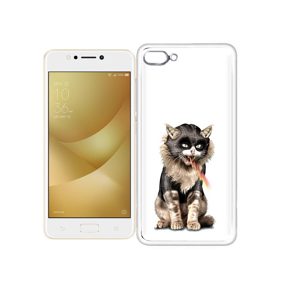 Чехол MyPads Tocco для Asus ZenFone 4 Max дьяволский кот