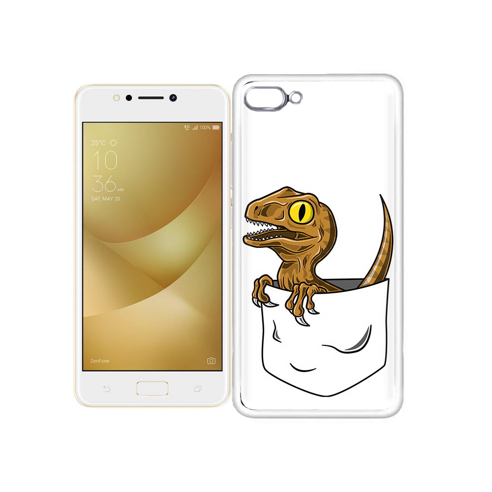 Чехол MyPads Tocco для Asus ZenFone 4 Max динозавр в кармане