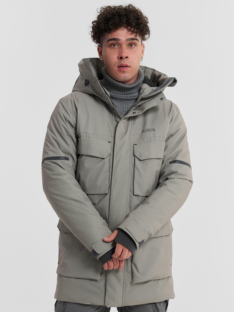 

Парка мужская NORPPA TAYMIR серая XL, Серый, TAYMIR