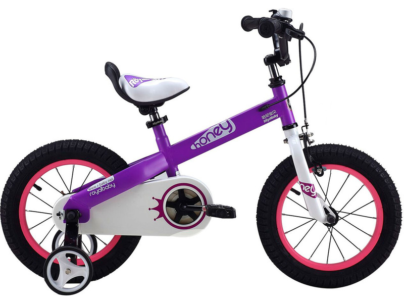 фото Велосипед royal baby детский honey steel 16, год 2020, цвет фиолетовый