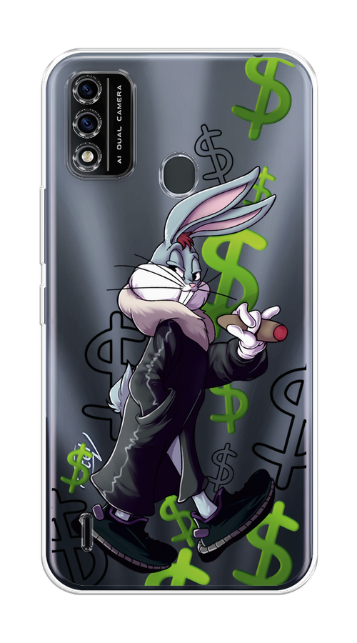 

Чехол на Itel A48 "Rich Bugs Bunny", Зеленый;черный;голубой, 3200150-6