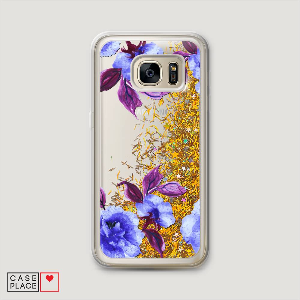 

Чехол Awog на Samsung Galaxy S6 edge "Цветочная фантазия 5", Фиолетовый, 24490-1