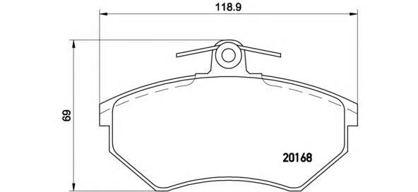 

Комплект тормозных колодок Brembo P85015