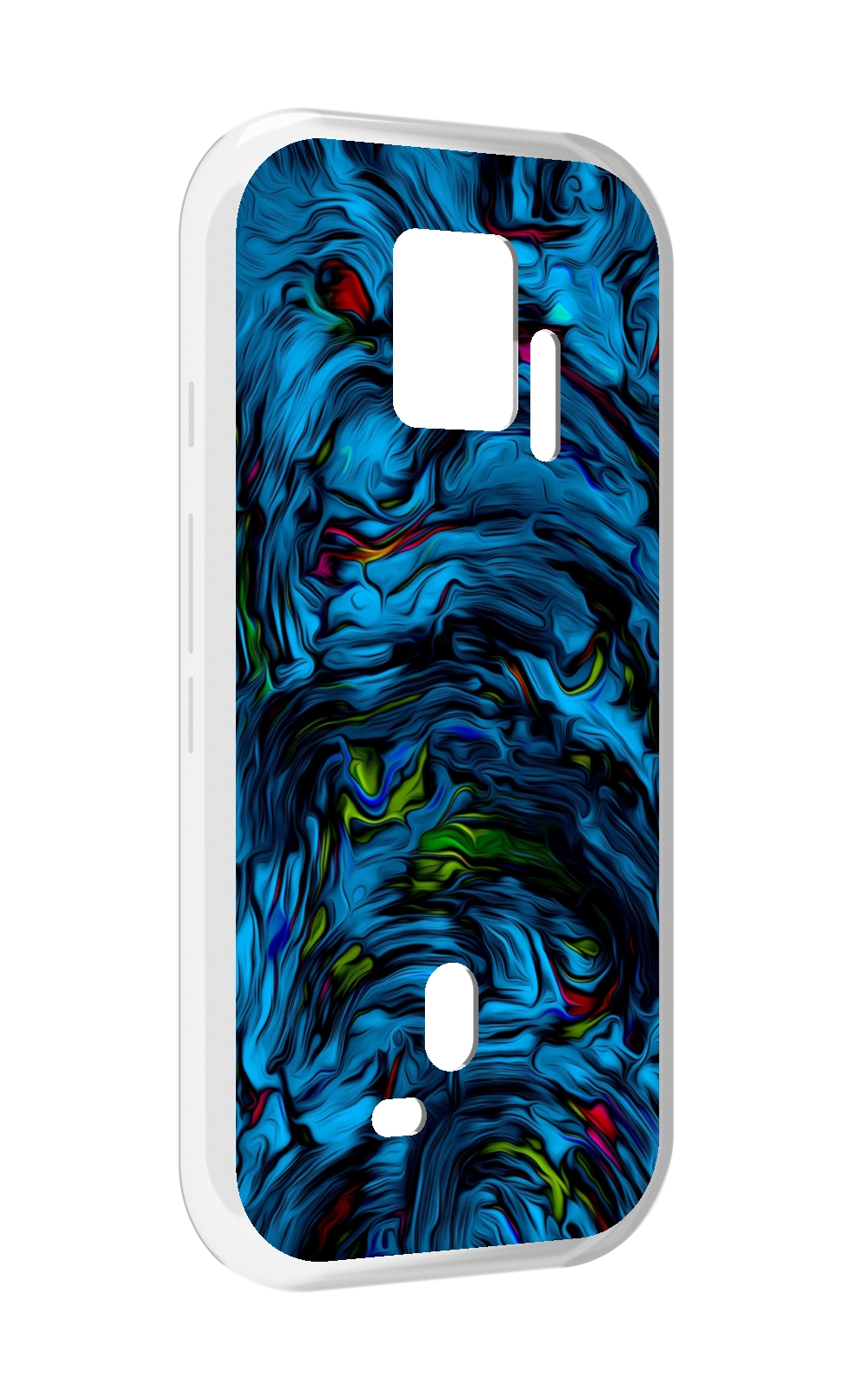 

Чехол MyPads голубая краска в темноте для ZTE Nubia Red Magic 7S Pro, Прозрачный, Tocco