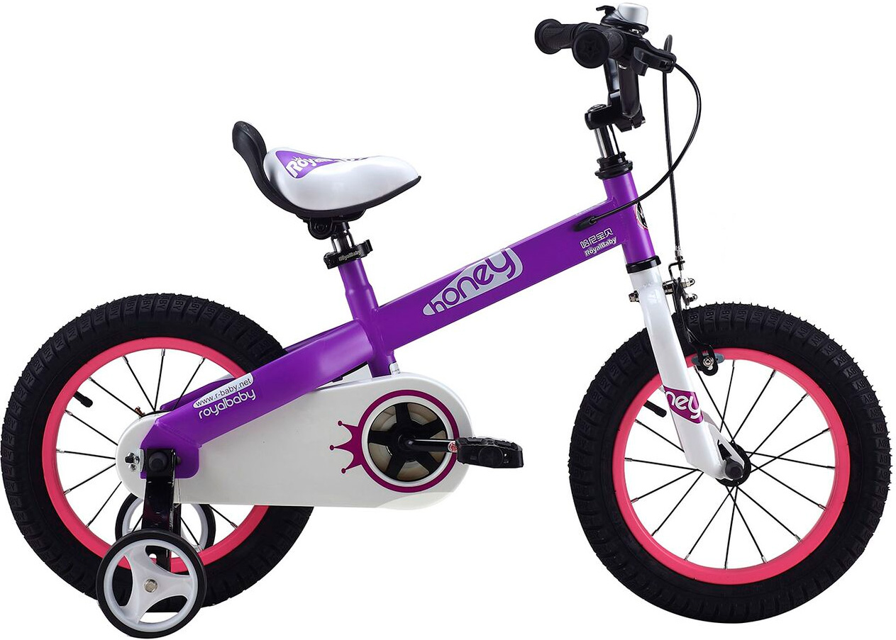 

Велосипед Royal Baby детский Honey Steel 14, год 2020, цвет Фиолетовый