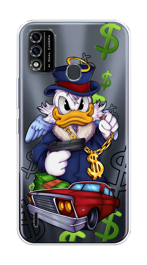 

Чехол на Itel A48 "Scrooge McDuck with a Gold Chain", Красный;синий;белый, 3200150-6