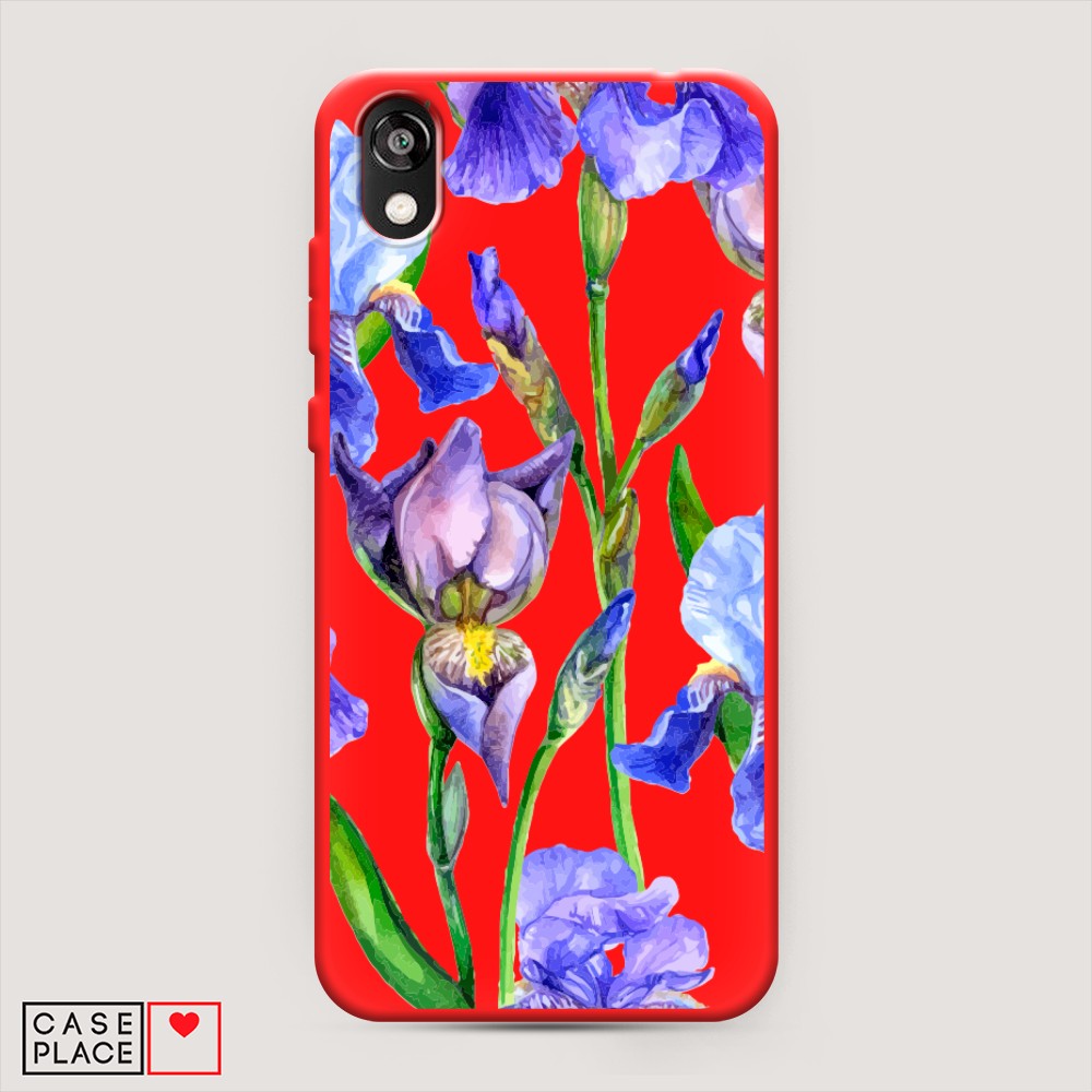 

Чехол Awog на Honor 8S "Синие ирисы", Разноцветный, 69153-1