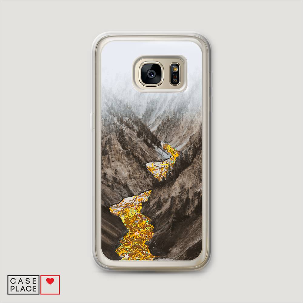 

Чехол Awog на Samsung Galaxy S6 edge "Горная река", Коричневый, 24490-1