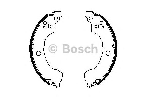 

Тормозные колодки Bosch барабанные 986487691
