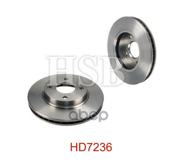 

HSB HD7236 Диск тормозной передний FORD: COUGAR 98-01, MONDEO I 93-96, MONDEO I седан 93-9