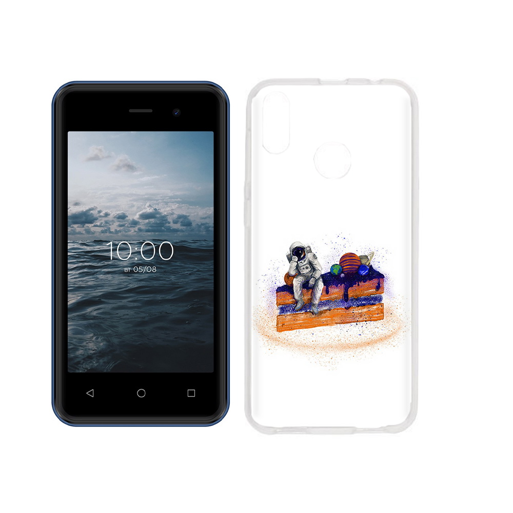

Чехол MyPads Tocco для BQ 4030G Nice Mini торт с планетами, Прозрачный, Tocco