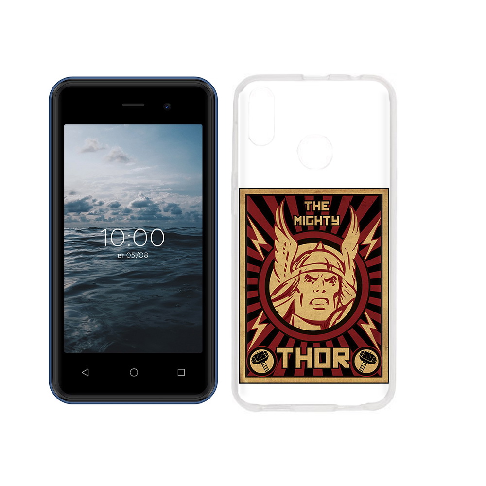 

Чехол MyPads Tocco для BQ 4030G Nice Mini тор лицо, Прозрачный, Tocco