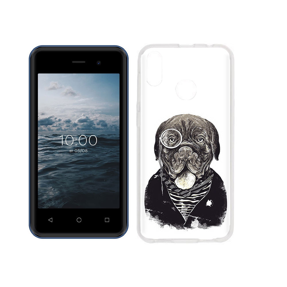

Чехол MyPads Tocco для BQ 4030G Nice Mini солидный песик, Прозрачный, Tocco