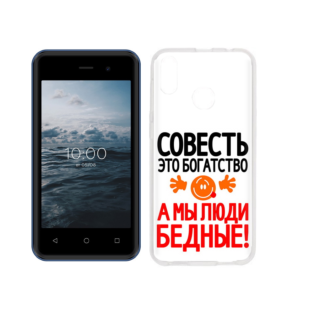 

Чехол MyPads Tocco для BQ 4030G Nice Mini совесть, Прозрачный, Tocco