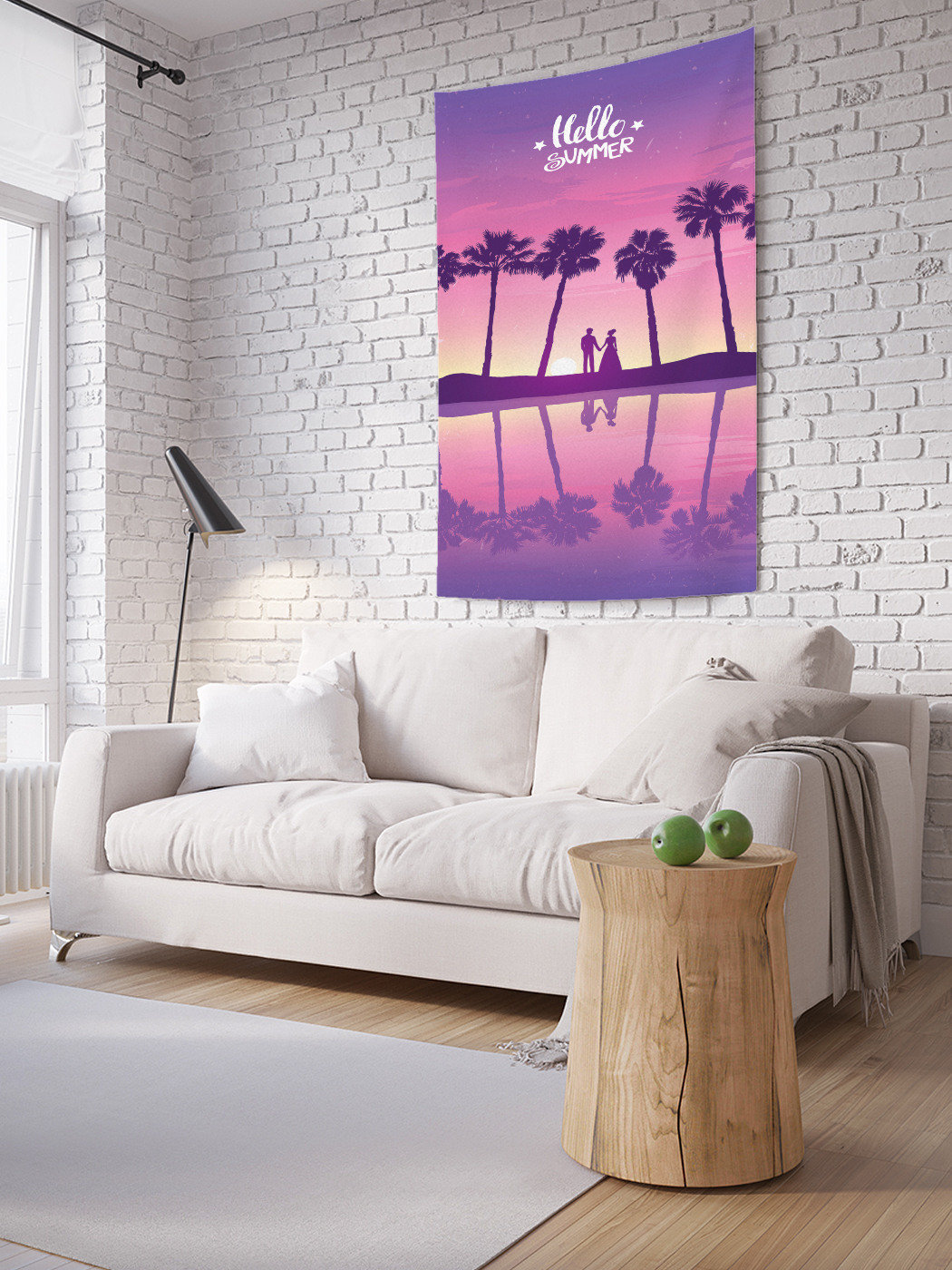 

Вертикальное фотопанно на стену JoyArty Свидание среди пальм 100x150 см, Свидание среди пальм