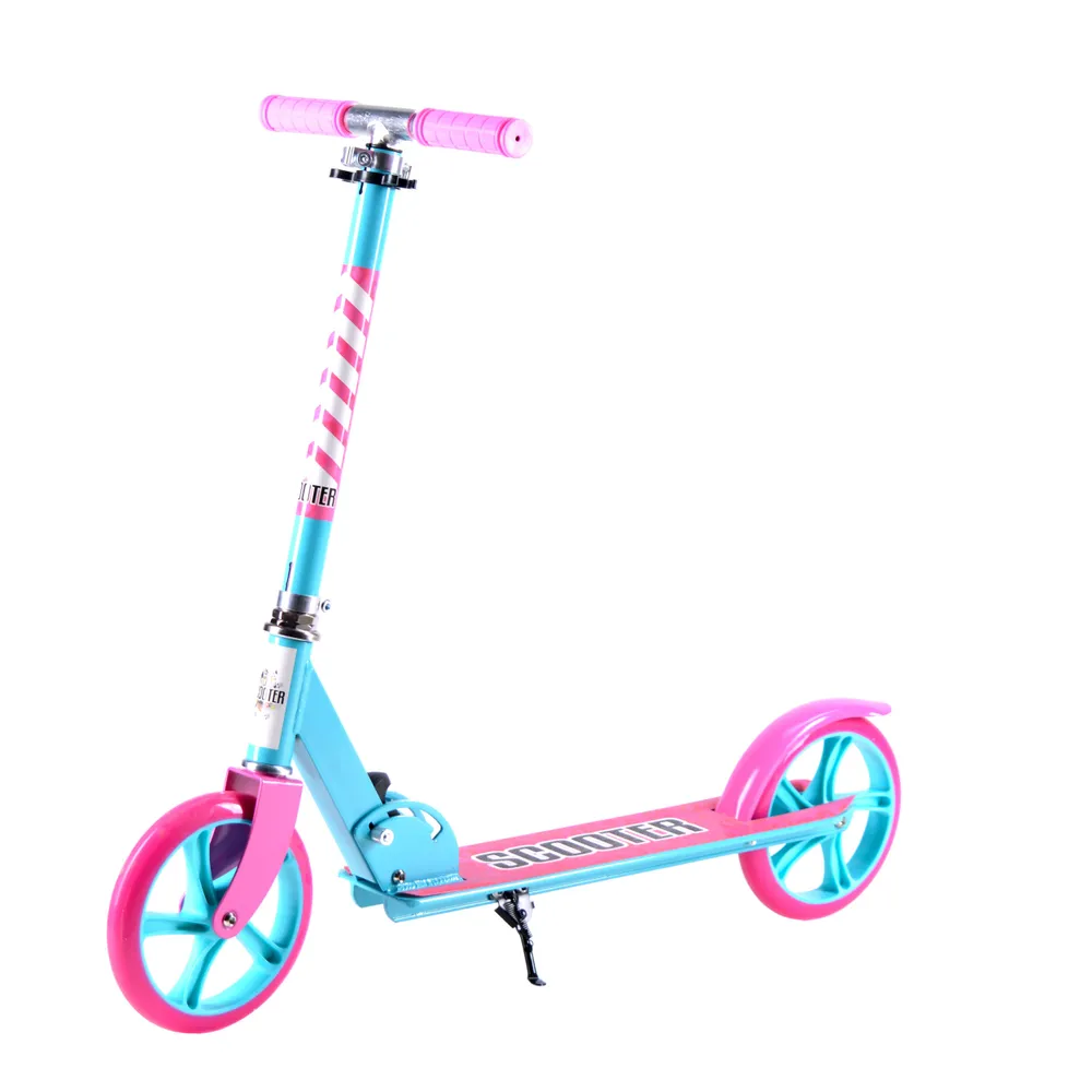 Самокат городской для детей Scooter розовый-голубой 315₽