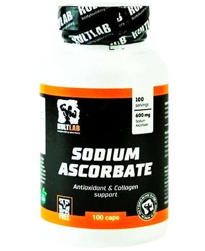 Аскорбат натрия 600 мг 100 капс Аскорбиновая кислота Kultlab Sodium Ascorbate