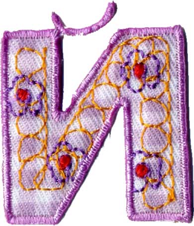 

12398 Термоаппликации HKM "Буква "Й" цветная, Фиолетовый