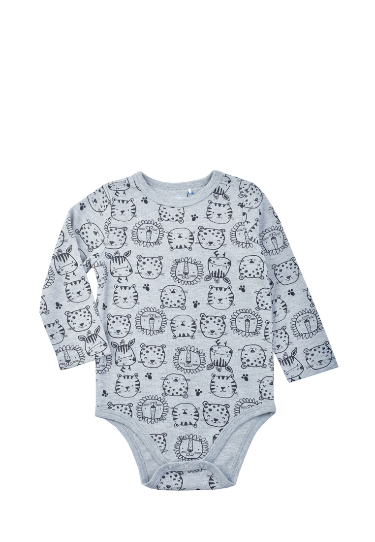 

Боди с длинным рукавом для мальчиков SS23B12400708 Kari baby 209668 цв.серый р.1-3m, 209668
