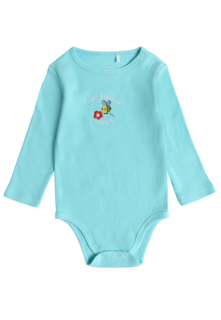 Боди в рубчик SS23B02300501 Kari baby 205538 цв.бирюзовый р.12-18m