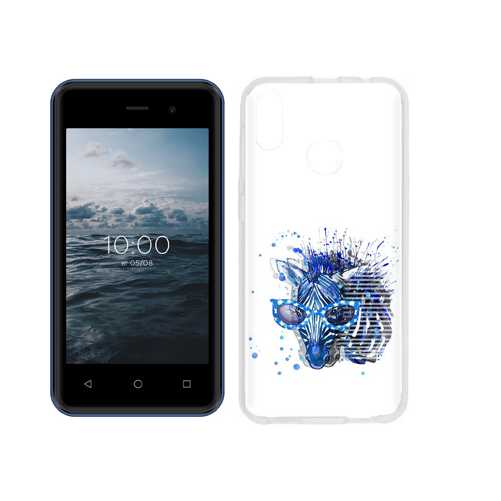 

Чехол MyPads Tocco для BQ 4030G Nice Mini расплывчатая зебра, Прозрачный, Tocco