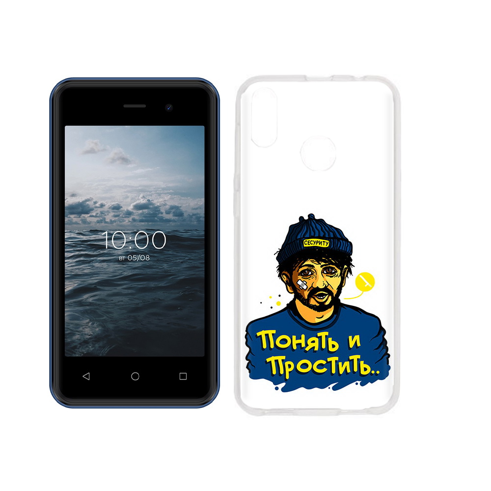 

Чехол MyPads Tocco для BQ 4030G Nice Mini понять и простить, Прозрачный, Tocco