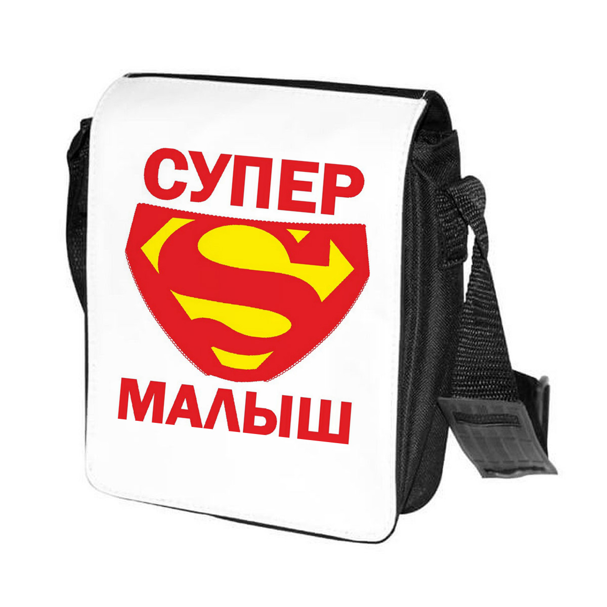 

Сумка унисекс CoolPodarok CN0113516 черно-белый, Черный;белый, CN0113516
