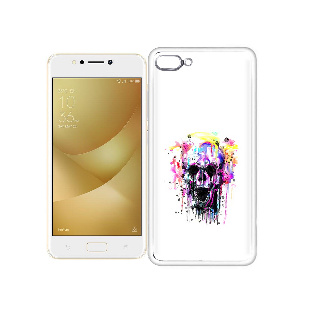 Чехол MyPads Tocco для Asus ZenFone 4 Max граффити череп