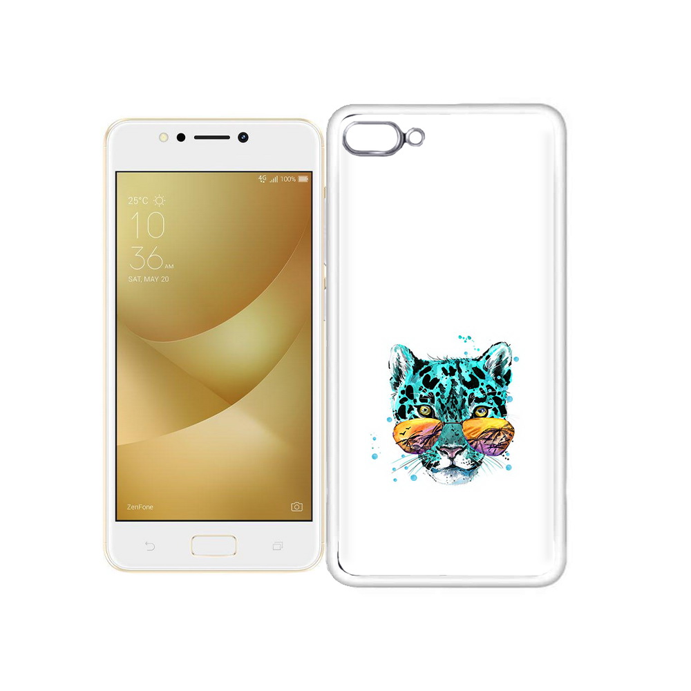 

Чехол MyPads Tocco для Asus ZenFone 4 Max голубой лео, Прозрачный, Tocco