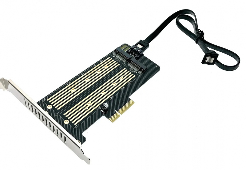 

Адаптер - переходник BRAND Espada PCI-Ex4 PCIe2M2 (855652), Espada PCI-Ex4 PCIe2M2