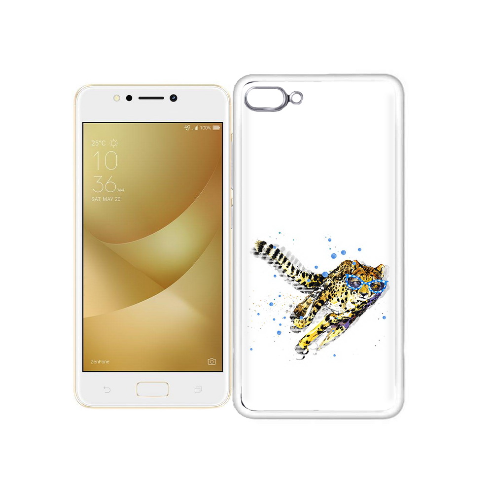 

Чехол MyPads Tocco для Asus ZenFone 4 Max гепард в очках, Прозрачный, Tocco