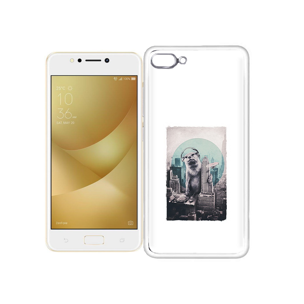 Чехол MyPads Tocco для Asus ZenFone 4 Max выдра в городе
