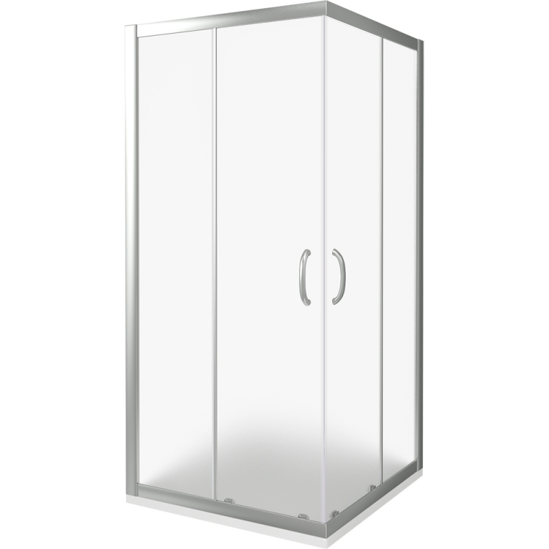 фото Душевой уголок good door infinity cr-90-g-ch 90х90 профиль хром стекло грейп