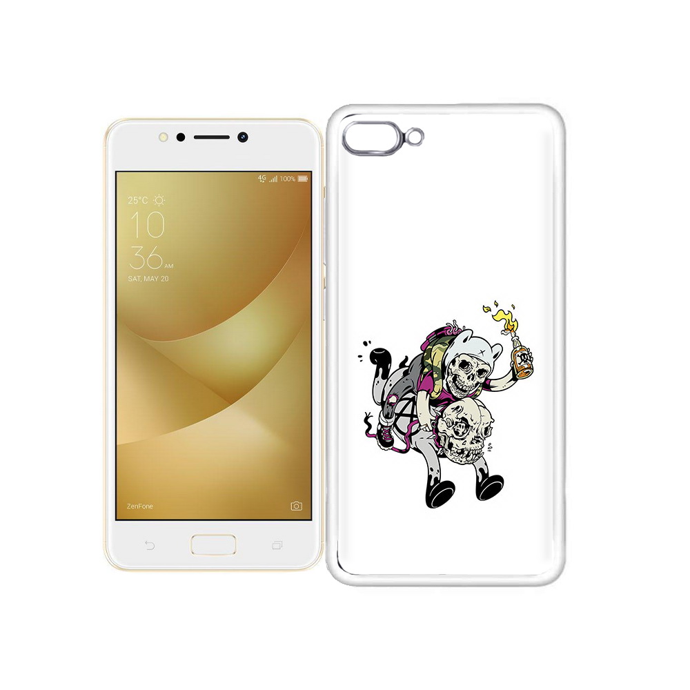 

Чехол MyPads Tocco для Asus ZenFone 4 Max время приключений скелеты, Прозрачный, Tocco