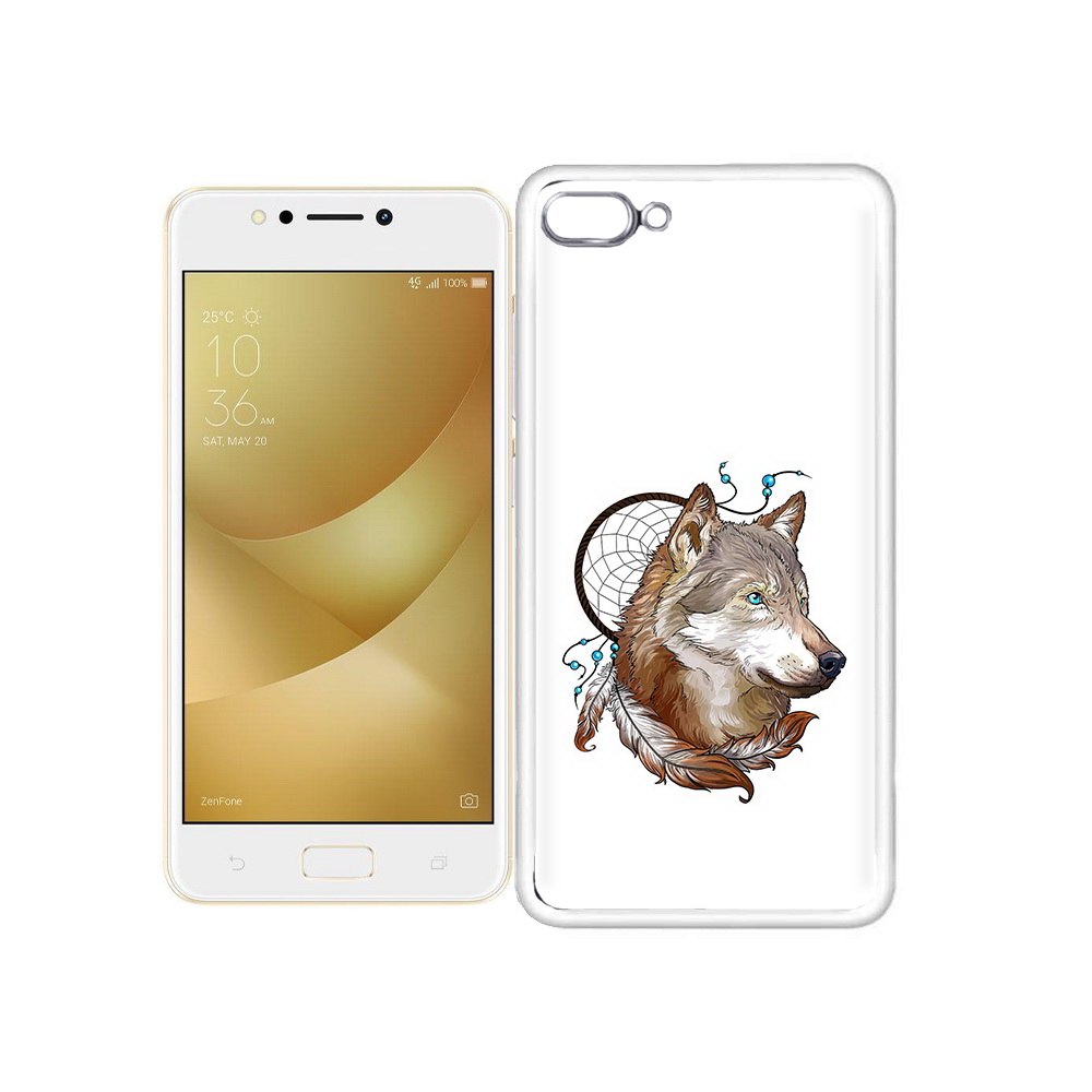 

Чехол MyPads Tocco для Asus ZenFone 4 Max волк и ловец снов, Прозрачный, Tocco